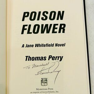 Poison Flower by Thomas Perry *SIGNED FIRST EDITION* Hardcover